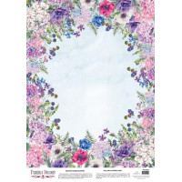 Деко веллум (лист кальки с рисунком) Night Garden, 29х29 см