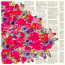 Деко веллум (лист кальки с рисунком) Цветы и текст, 29х29 см