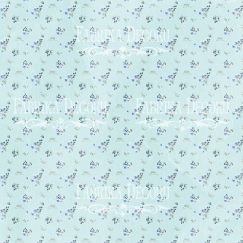 Лист двостороннього паперу для скрапбукінгу Shabby baby boy redesign №35-01 30,5х30,5 см (Потертий редизайн хлопчика)