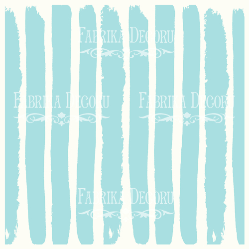 Деко веллум (лист кальки с рисунком) Бело-голубые полосы, 29х29 см