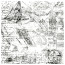 Деко веллум (лист кальки с рисунком) Винтажный чертеж, 29х29 см