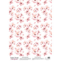 Деко веллум (Лист кальки з малюнком) Магнолія на білому, 29х29 см Деко веллум (Лист кальки з малюнком) Магнолія на білому, 29х29 см