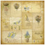 Деко веллум (Лист кальки з малюнком) Старовинні листівки, 29х29 см