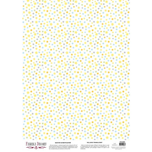 Деко веллум (лист кальки с рисунком) Конфетти 1, 29х29 см