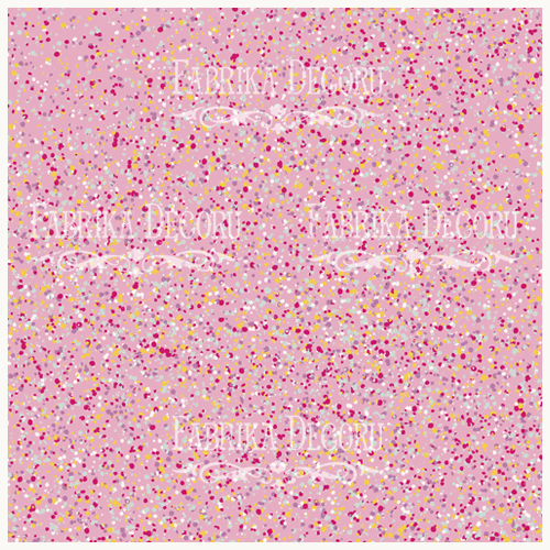 Деко веллум (лист кальки с рисунком) Розовое конфетти, 29х29 см