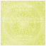 Деко веллум (лист кальки с рисунком) Салатовая мандала, 29х29 см