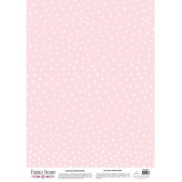 Деко веллум (лист кальки с рисунком) Горошек на розовом, 29х29 см