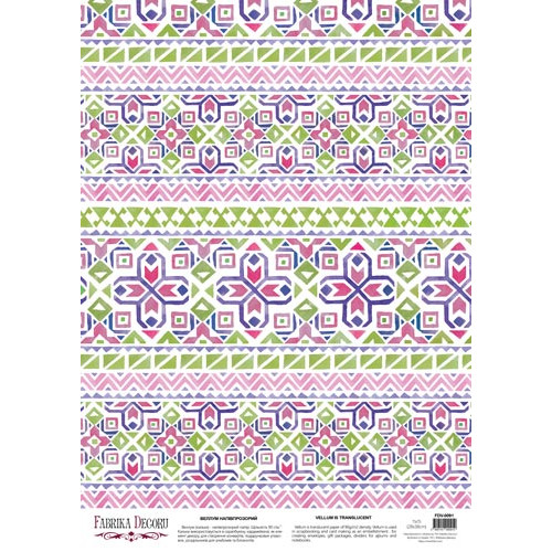 Деко веллум (лист кальки с рисунком) Boho style, 29х29 см