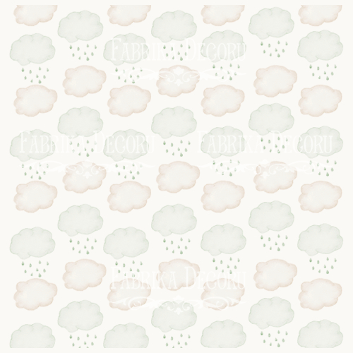 Деко веллум (лист кальки с рисунком) Облака 1, 29х29 см