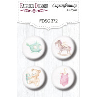 Скрапфишки набор 4шт Dreamy baby girl 1 №372