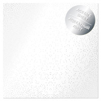 Ацетатний лист із фольгуванням Silver Mini Drops 30,5х30,5 см (Міні краплі)