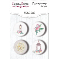 Скрапфішки набір 4шт Shabby love №380