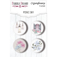 Скрапфішки набір 4шт Shabby love 1 №381