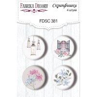 Скрапфішки набір 4шт Shabby love 1 №381