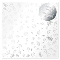 Ацетатный лист с фольгированием Silver Dill 30,5х30,5 см (Укроп)