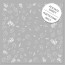 Ацетатный лист с белым узором White Dill 30,5х30,5 см (Укроп)