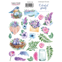 Набір наклейок (стікерів) 23 шт Colorful spring №106 Кольорова Весна