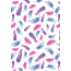 Оверлей Перья Разноцветные (Multicolored Feathers) 21х29,7 см