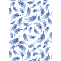Оверлей Пір'я Блакитне (Blue Feathers) 21х29,7 см