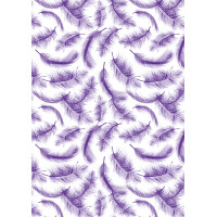 Оверлей Перья Фиолетовые (Purple Feathers) 21х29,7 см