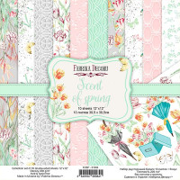 Набор скрапбумаги Аромат Весны (Scent of spring) 30,5x30,5 см, 10 листов