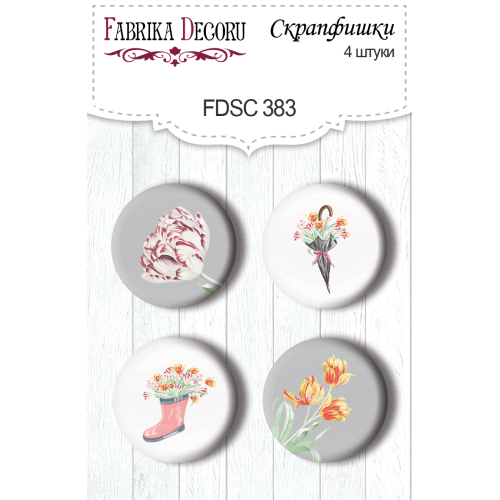 Скрапфишки набор 4шт Scent of spring №383