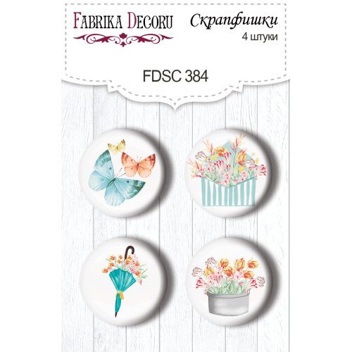 Скрапфишки набор 4шт Scent of spring 1 №384