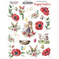 Набор наклеек (стикеров) 20 шт Happy Easter №111 Счастливой Пасхи
