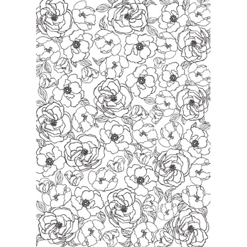 Оверлей Цветы Фон (Flowers Background) 21х29,7 см