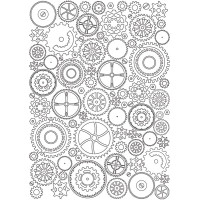 Оверлей Шестеренки Фон (Gears Background) 21х29,7 см
