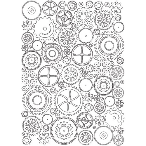 Оверлей Шестерні Фон (Gears Background) 21х29,7 см