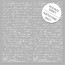 Ацетатный лист с белым узором White Text 30,5х30,5 см (Текст)