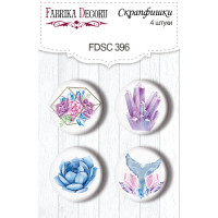 Скрапфишки набор 4шт Mystical space №396