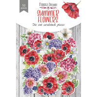 Набор высечек коллекция Summer flowers 52 шт