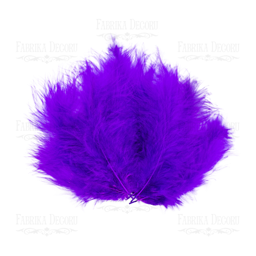 Набор перьев мини Фиолетовые