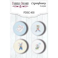 Скрапфішки набір 4шт My little mousy boy №400