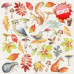 Набор скрапбумаги Цвета Осени Colors of Autumn 20x20 см, 10 листов