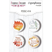 Скрапфишки набор 4шт Colors of Autumn EN (англ) №414
