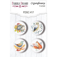 Скрапфішки набір 4шт Colors of Autumn №417