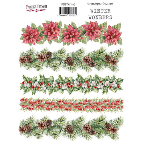 Набір наклейок (стікерів) 5 шт Winter wonders №140 Зимові Чудеса