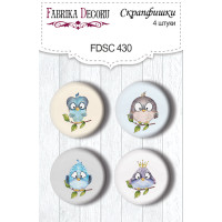 Скрапфішки набір 4шт Cutie sparrow boy №430