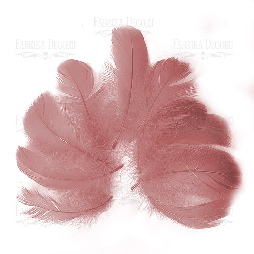 Набор перьев макси Винтажно-розовый