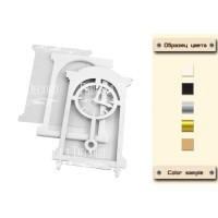 Заготовка для шейкера Часы 9х14,5 см Золото