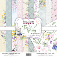 Набір скраппаперу Ніжна Весна (Tender spring) 30,5x30,5 см, 10 аркушів