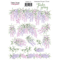 Набор наклеек (стикеров) 12 шт Tender spring №175 Нежная Весна