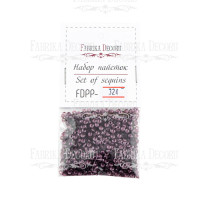 Набір паєток, Круглі міні баклажан