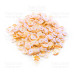 Пайетки Розетки персиковые с радужным перламутром №220