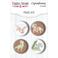 Скрапфишки набор 4шт Dinosauria №472