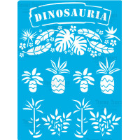 Трафарет многоразовый 15x20 см Dinosauria №379