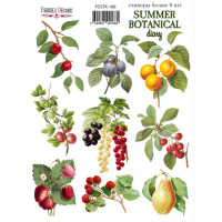 Набір наклейок (стікерів) 9 шт Summer botanical diary №188 Літній Ботанічний Щоденник